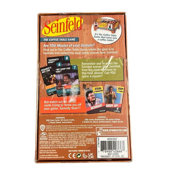 Seinfeld Coffee Table Card Game - Picture 4 of 6